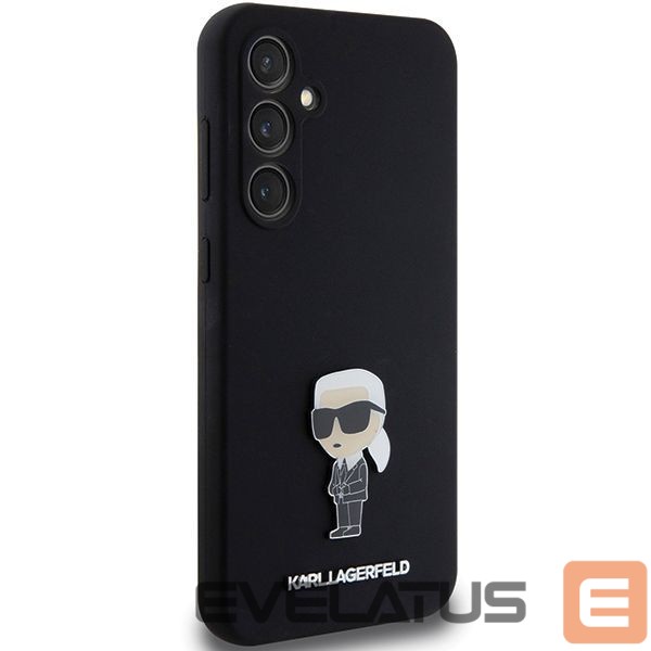 Back panel cover Karl Lagerfeld Karl Lagerfeld Silicone Ikonik Metal Pin case for Samsung Galaxy S23 FE - black