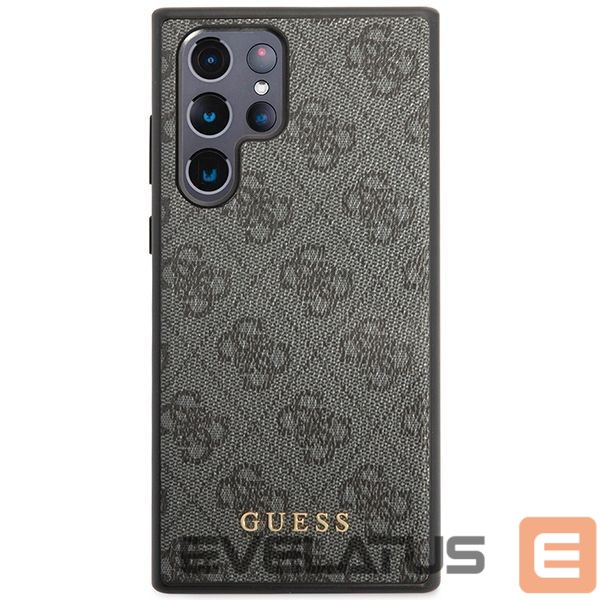 Other Phone Accessory Guess Guess 4G Metal Gold Logo case for Samsung Galaxy S24 Ultra - black