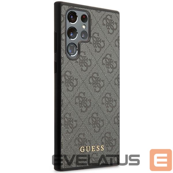 Other Phone Accessory Guess Guess 4G Metal Gold Logo case for Samsung Galaxy S24 Ultra - black