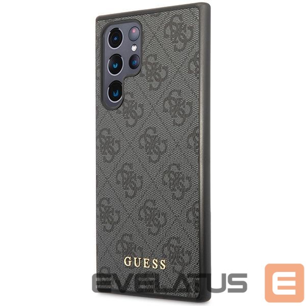 Other Phone Accessory Guess Guess 4G Metal Gold Logo case for Samsung Galaxy S24 Ultra - black