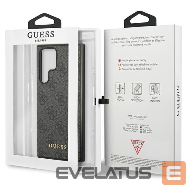 Other Phone Accessory Guess Guess 4G Metal Gold Logo case for Samsung Galaxy S24 Ultra - black