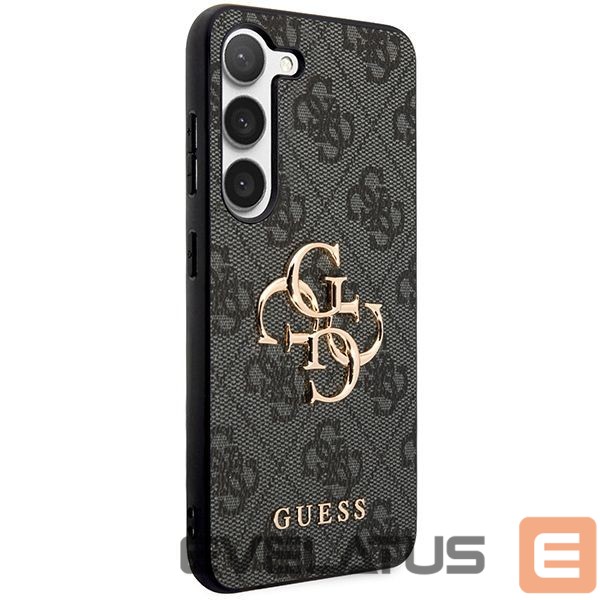 Other Phone Accessory Guess Guess 4G Big Metal Logo case for Samsung Galaxy S24 - black