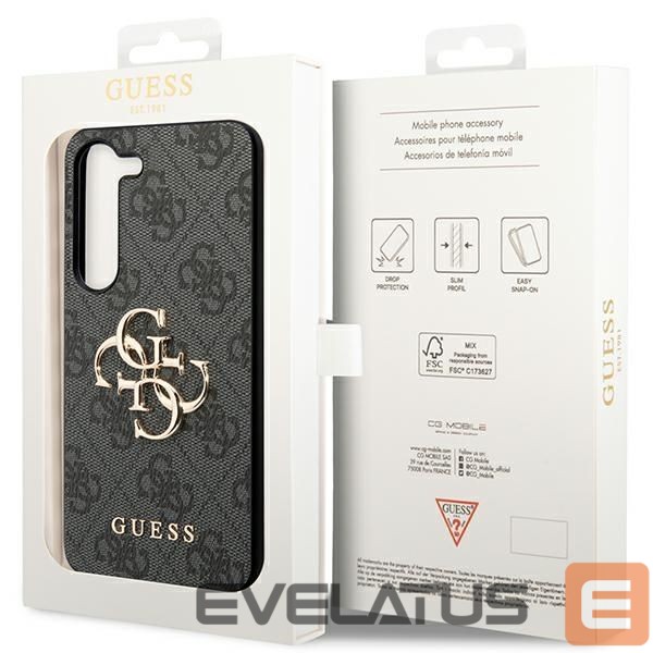 Other Phone Accessory Guess Guess 4G Big Metal Logo case for Samsung Galaxy S24 - black