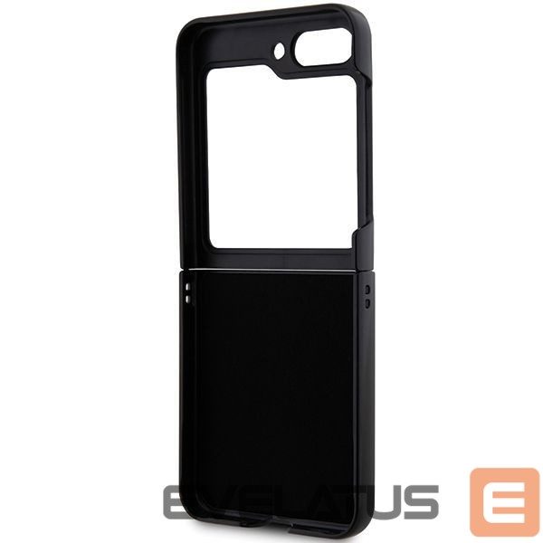 Back panel cover Karl Lagerfeld Karl Lagerfeld Saffiano Monogram Choupette Pin case for Samsung Galaxy Z Flip 5 - black