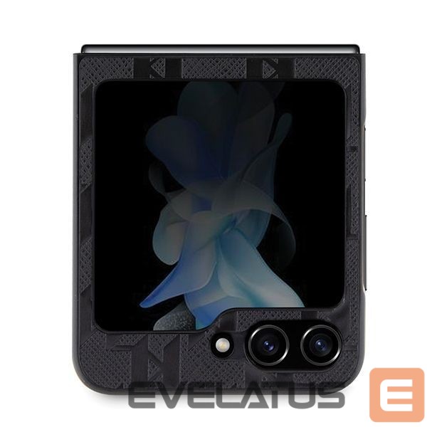 Back panel cover Karl Lagerfeld Karl Lagerfeld Saffiano Monogram Choupette Pin case for Samsung Galaxy Z Flip 5 - black