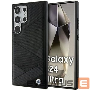 Other Phone Accessory BMW  BMW BMHCS24L23RCGPK S24 Ultra S928 black/black hardcase Signature Leather Crossing Lines Pattern 