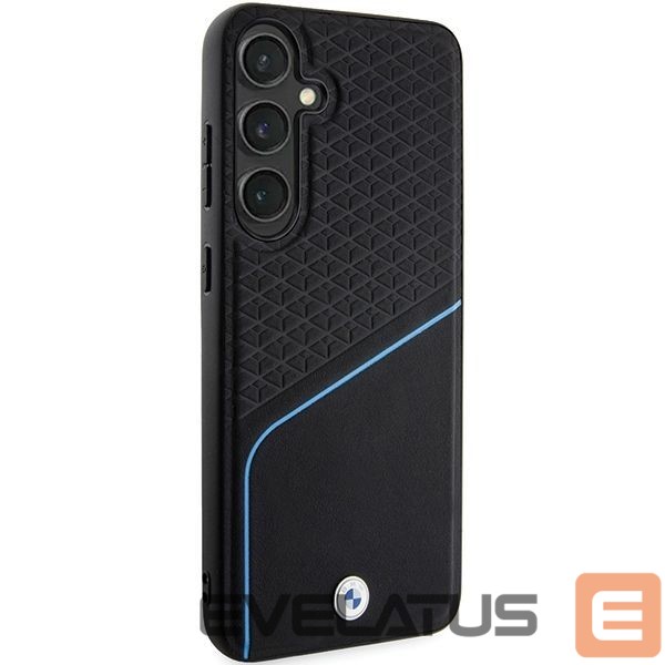 Other Phone Accessory BMW BMW BMHMS24M23RDCLK S24+ S926 black/black hardcase Signature Leather Textured & Line MagSafe