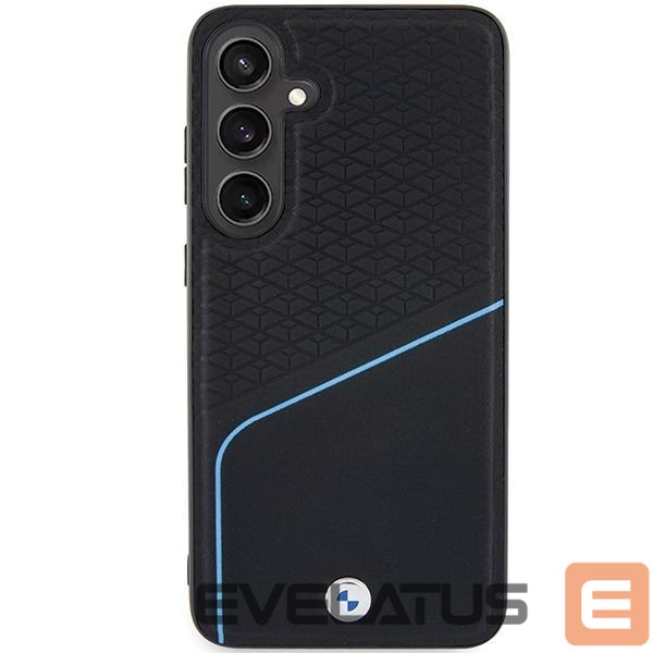 Other Phone Accessory BMW BMW BMHMS24S23RDCLK S24 S921 black/black hardcase Signature Leather Textured & Line MagSafe