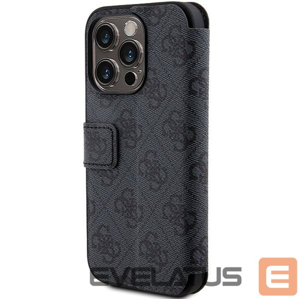Back panel cover Guess Guess 4G Metal Logo case for iPhone 15 Pro - gray