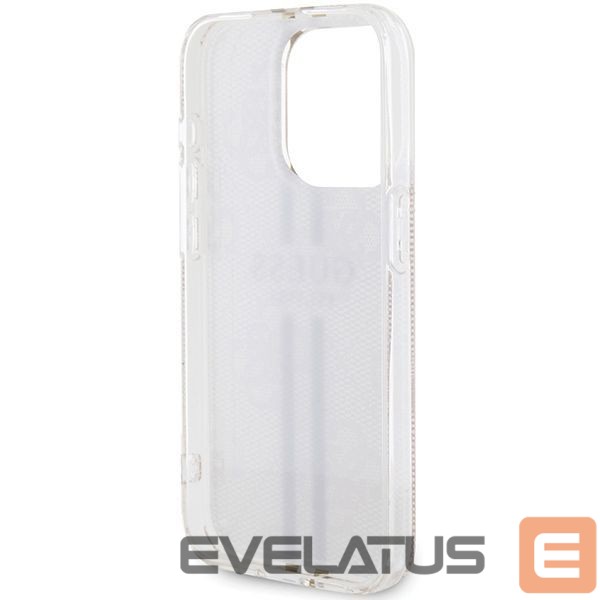Back panel cover Guess Guess IML 4G Gold Stripe case for iPhone 14 Pro Max - pink