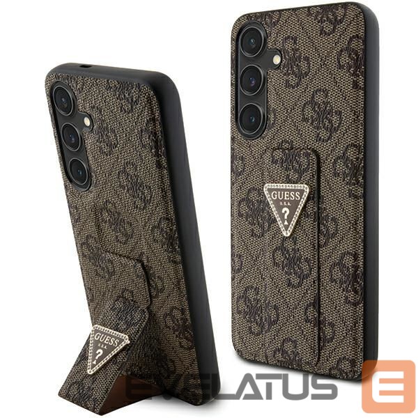 Other Phone Accessory Guess Guess GUHCS24SPGS4TDW S24 S921 brown/brown hardcase Grip Stand 4G Triangle Strass