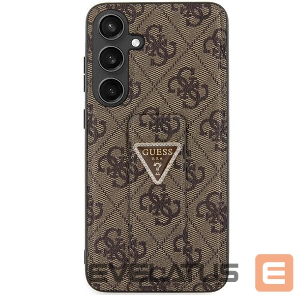 Other Phone Accessory Guess Guess GUHCS24SPGS4TDW S24 S921 brown/brown hardcase Grip Stand 4G Triangle Strass