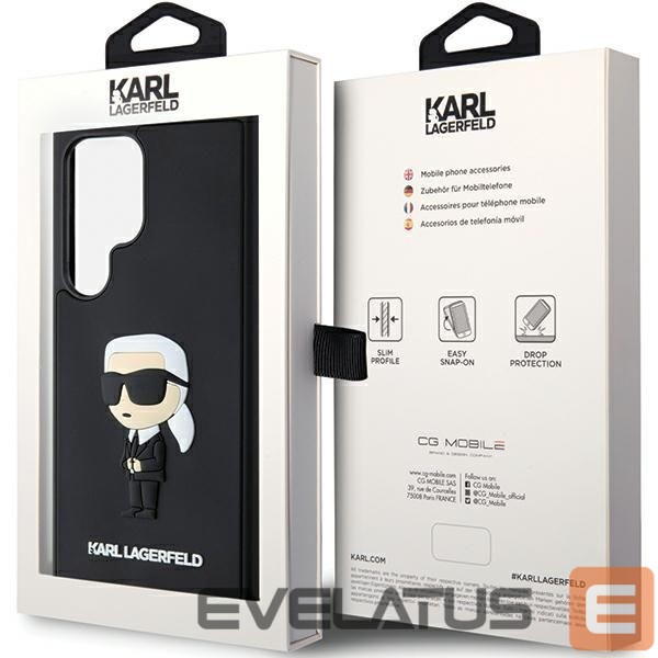Other Phone Accessory Karl Lagerfeld Karl Lagerfeld 3D Rubber Ikonik Case for Samsung Galaxy S24 Ultra - Black
