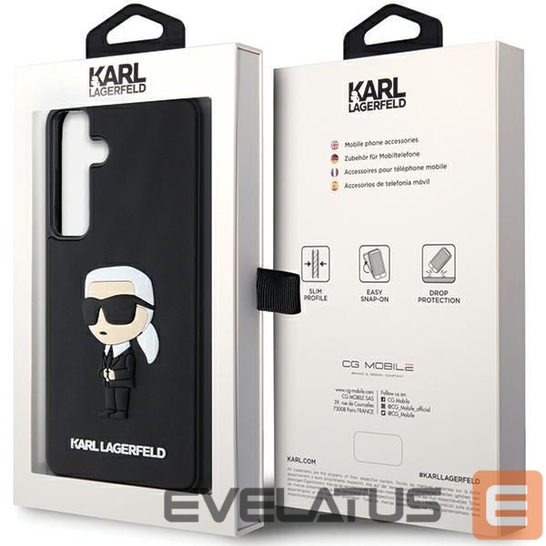 Other Phone Accessory Karl Lagerfeld Karl Lagerfeld 3D Rubber Ikonik case for Samsung Galaxy S24+ - black
