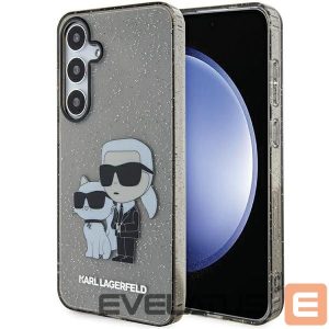 Back panel cover Karl Lagerfeld  Karl Lagerfeld KLHCS24MHNKCTGK S24+ S926 black/black hardcase Glitter Karl&Choupette 