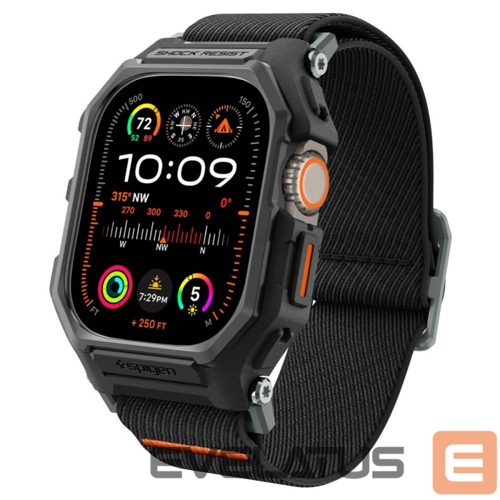 Other Phone Accessory Spigen Spigen Lite Fit Pro Case with Strap for Apple Watch Ultra 1 / 2 (49mm) - Matte Black