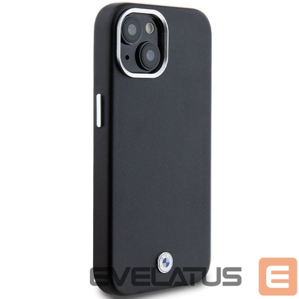 Back panel cover BMW BMW Signature Wrapped Metal MagSafe Case for iPhone 14/15/13 - Black