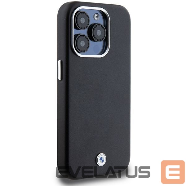 Back panel cover BMW BMW Signature Wrapped Metal MagSafe case for iPhone 15 Pro - black