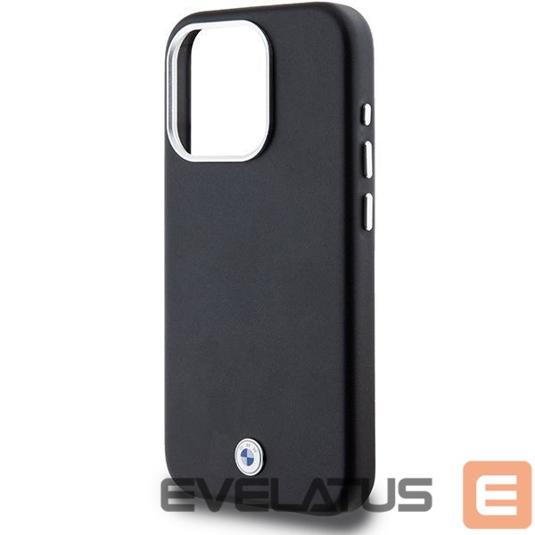 Back panel cover BMW BMW Signature Wrapped Metal MagSafe case for iPhone 15 Pro - black