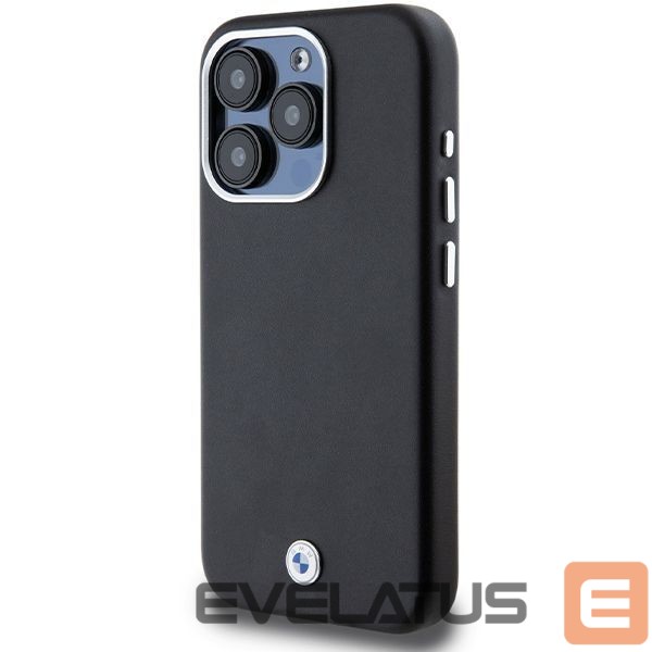 Back panel cover BMW BMW Signature Wrapped Metal MagSafe case for iPhone 15 Pro - black
