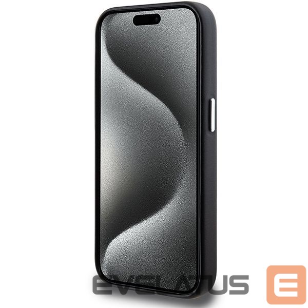 Back panel cover BMW BMW Signature Wrapped Metal MagSafe case for iPhone 15 Pro - black