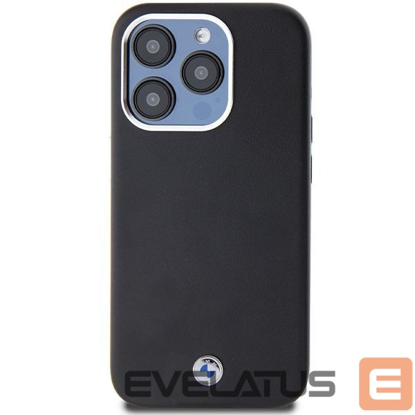 Back panel cover BMW BMW Signature Wrapped Metal MagSafe case for iPhone 15 Pro - black