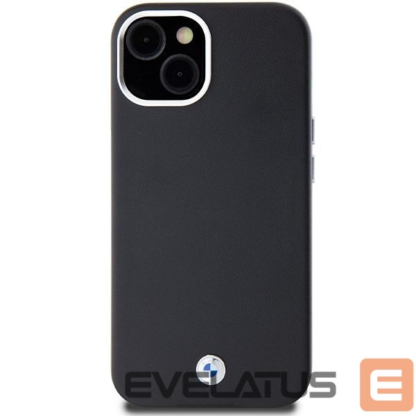 Back panel cover BMW BMW Signature Wrapped Metal MagSafe Case for iPhone 15/14/13 - Black