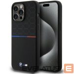 Back panel cover BMW  BMW M Silicone Pattern MagSafe case for iPhone 15 Pro Max - black 