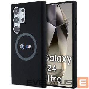 Back panel cover BMW  BMW M Silicone Printed Ring MagSafe case for Samsung Galaxy S24 Ultra - black 