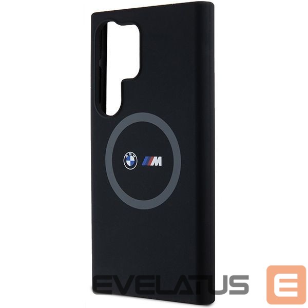 Back panel cover BMW BMW M Silicone Printed Ring MagSafe case for Samsung Galaxy S24 Ultra - black