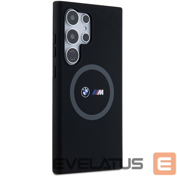 Back panel cover BMW BMW M Silicone Printed Ring MagSafe case for Samsung Galaxy S24 Ultra - black