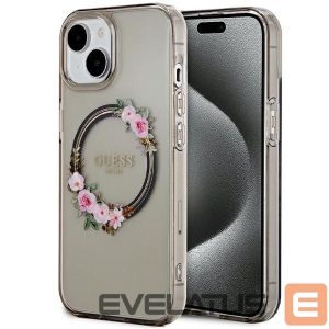 Other Phone Accessory Guess  Guess IML Flowers Wreath MagSafe case for iPhone 15 / 14 / 13 - black