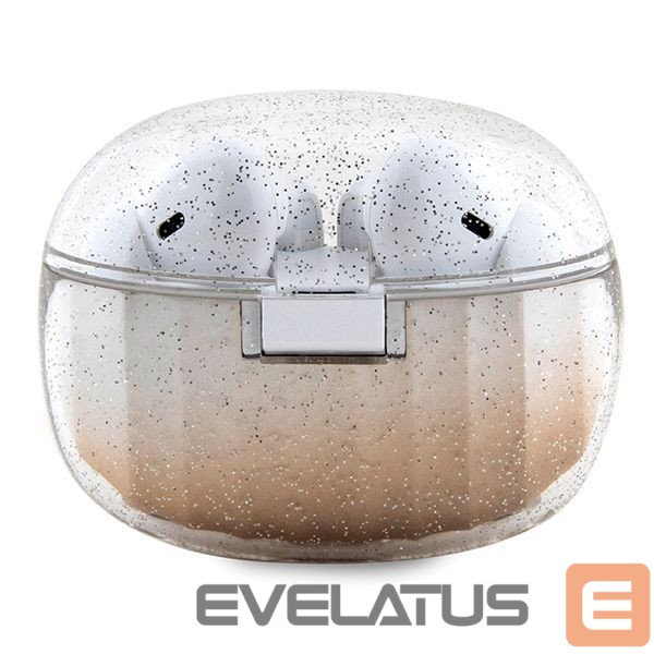 Back panel cover Guess Guess Glitter Gradient TWS Bluetooth headphones with docking station - gold