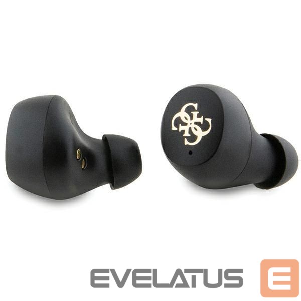 Back panel cover Guess TWS Guess 4G Metal Bluetooth headphones with ENC docking station - pink