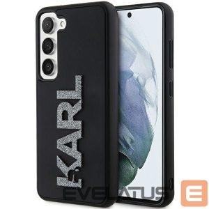 Back panel cover Karl Lagerfeld  Karl Lagerfeld 3D Rubber Glitter Logo case for Samsung Galaxy S23 - black 