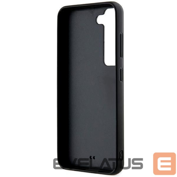 Back panel cover Karl Lagerfeld Karl Lagerfeld 3D Rubber Glitter Logo case for Samsung Galaxy S23 - black