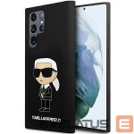 Back panel cover Karl Lagerfeld  Karl Lagerfeld Silicone Ikonik case for Samsung Galaxy S24 Ultra - black 