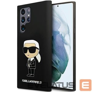 Back panel cover Karl Lagerfeld  Karl Lagerfeld Silicone Ikonik case for Samsung Galaxy S24 Ultra - black 