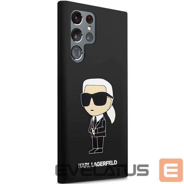 Back panel cover Karl Lagerfeld Karl Lagerfeld Silicone Ikonik case for Samsung Galaxy S24 Ultra - black