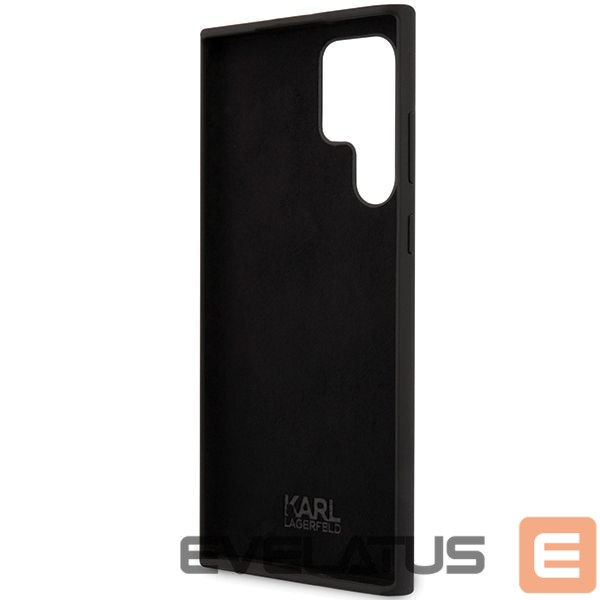 Back panel cover Karl Lagerfeld Karl Lagerfeld Silicone Ikonik case for Samsung Galaxy S24 Ultra - black