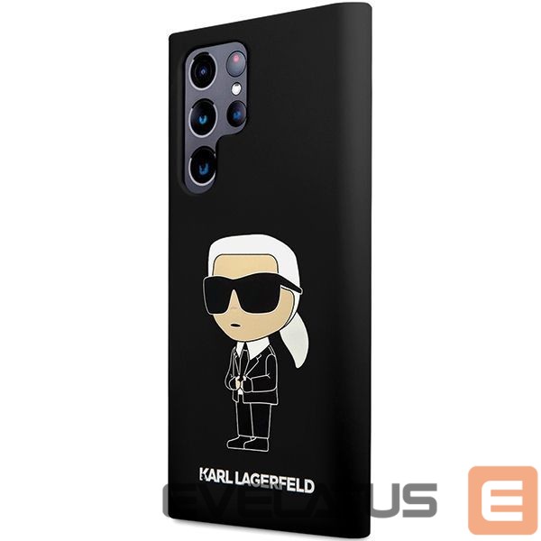 Back panel cover Karl Lagerfeld Karl Lagerfeld Silicone Ikonik case for Samsung Galaxy S24 Ultra - black