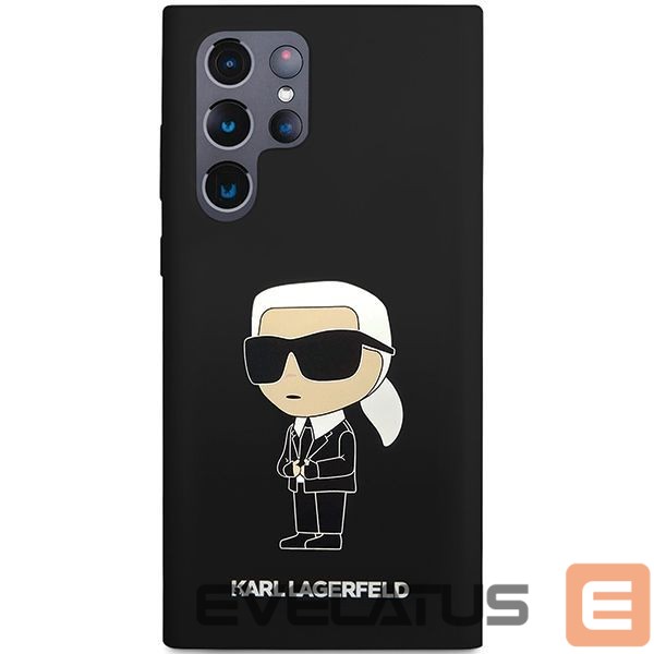 Back panel cover Karl Lagerfeld Karl Lagerfeld Silicone Ikonik case for Samsung Galaxy S24 Ultra - black
