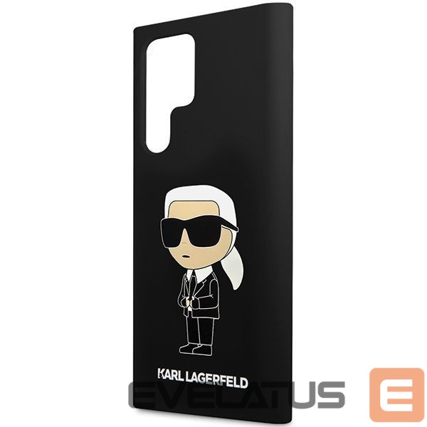 Back panel cover Karl Lagerfeld Karl Lagerfeld Silicone Ikonik case for Samsung Galaxy S24 Ultra - black