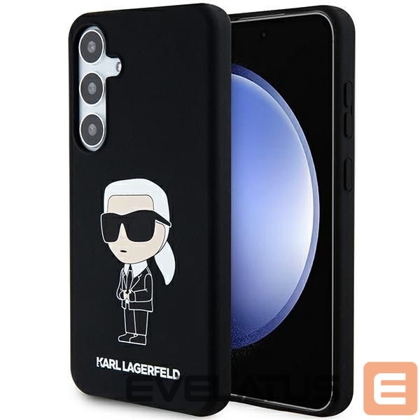 Back panel cover Karl Lagerfeld Karl Lagerfeld Silicone Ikonik case for Samsung Galaxy S24+ - black