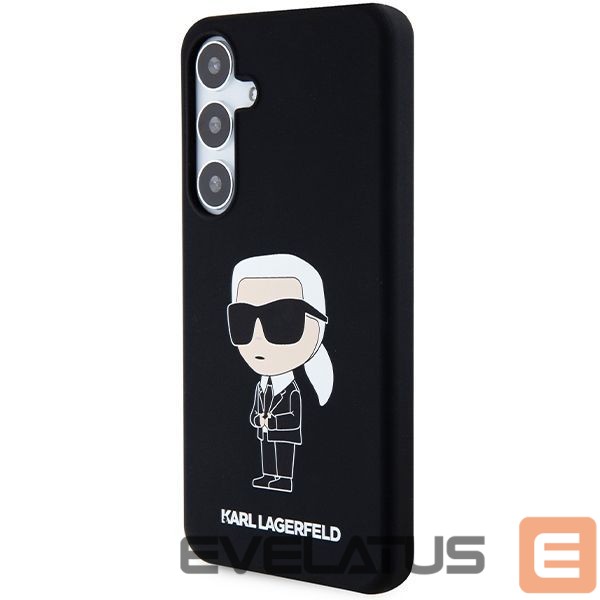 Back panel cover Karl Lagerfeld Karl Lagerfeld Silicone Ikonik case for Samsung Galaxy S24+ - black
