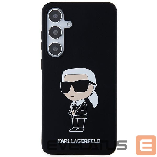 Back panel cover Karl Lagerfeld Karl Lagerfeld Silicone Ikonik case for Samsung Galaxy S24+ - black