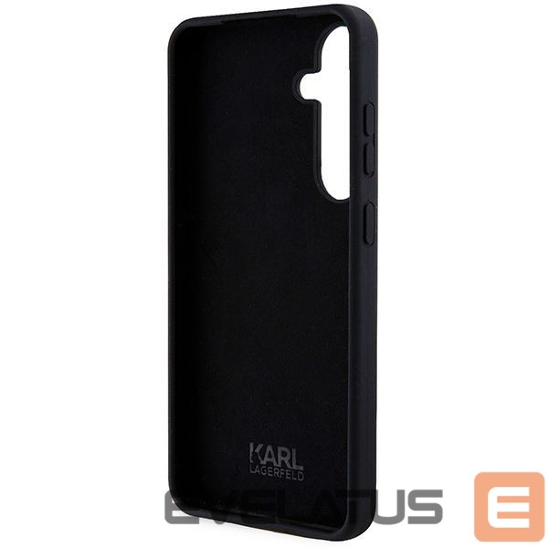 Back panel cover Karl Lagerfeld Karl Lagerfeld Silicone Ikonik case for Samsung Galaxy S24+ - black