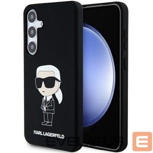 Back panel cover Karl Lagerfeld - Karl Lagerfeld Silicone Ikonik case for Samsung Galaxy S24 - black 