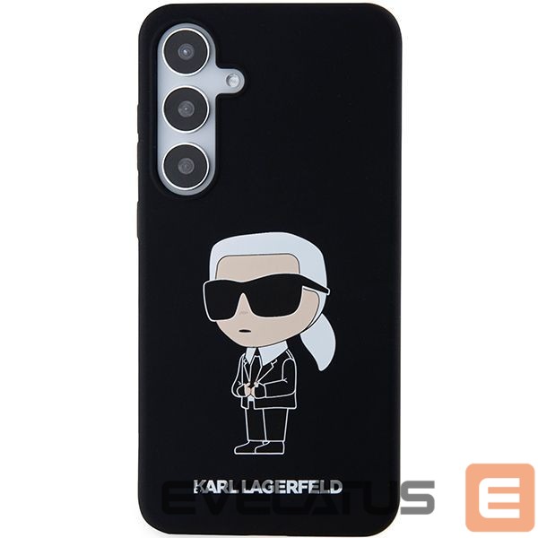Back panel cover Karl Lagerfeld - Karl Lagerfeld Silicone Ikonik case for Samsung Galaxy S24 - black