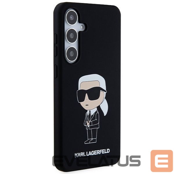 Back panel cover Karl Lagerfeld - Karl Lagerfeld Silicone Ikonik case for Samsung Galaxy S24 - black